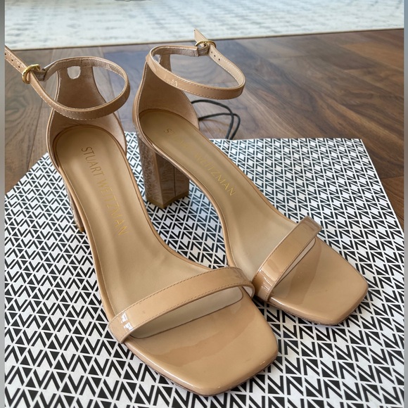 STUART WEITZMAN | NUDISTCURVE 75 BLOCK SANDAL -  BNWT - Picture 9 of 16